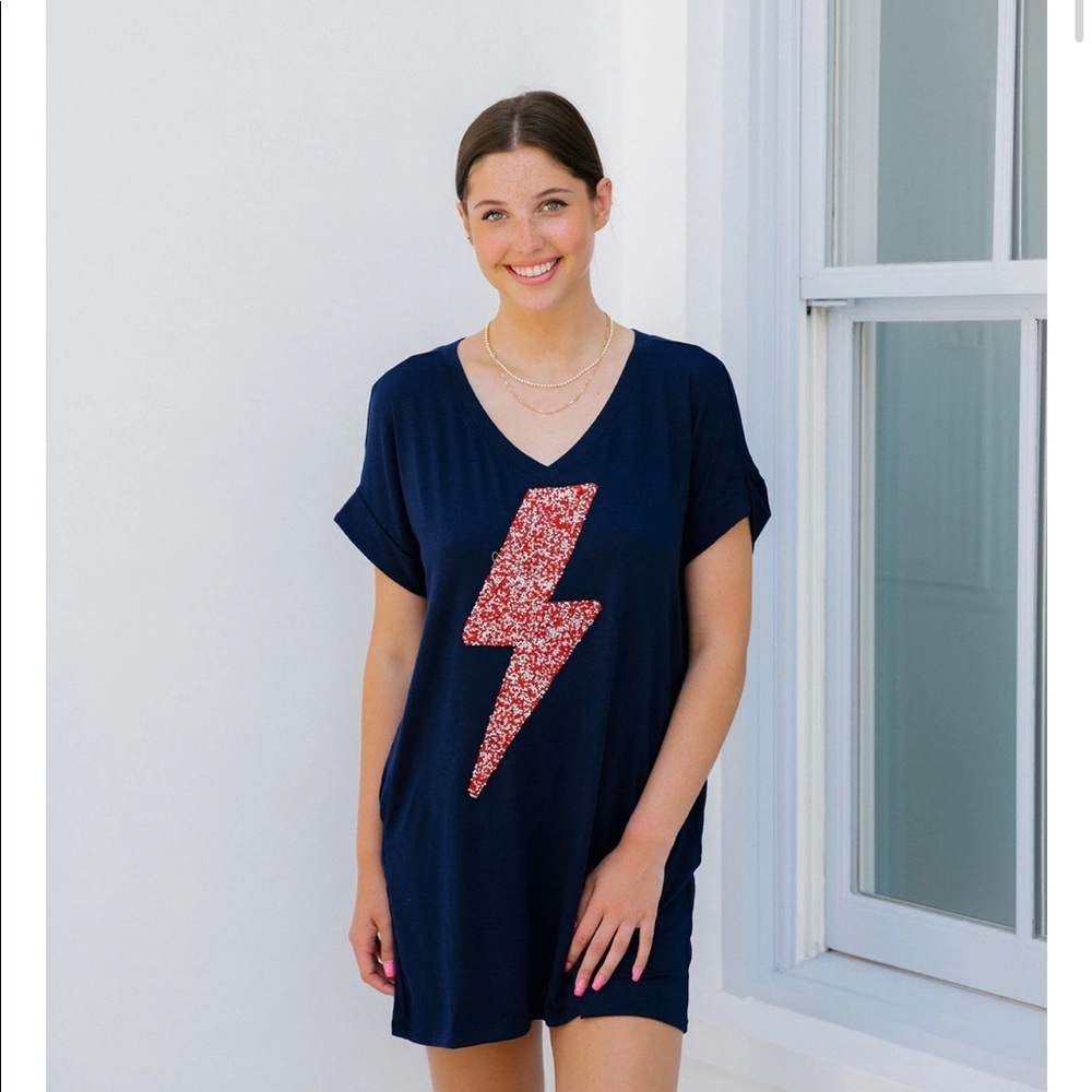Judith March electric tshirt dress size S